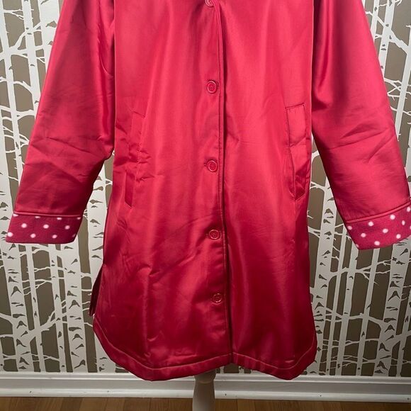 Unbranded Red Polka Dot Fleece Lined Jacket sz XL - Picture 3 of 10